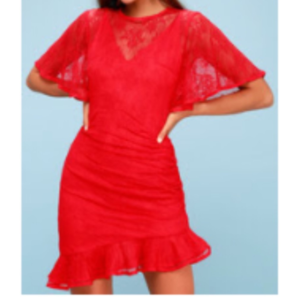 Red Lace Dress